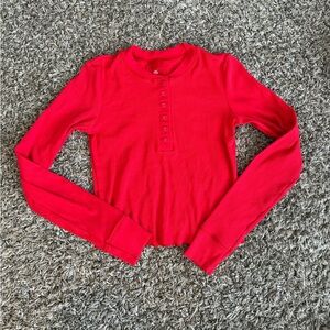 Skims cotton rib Henley